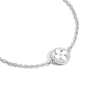 Mini Clover Bracelet (Silver)
