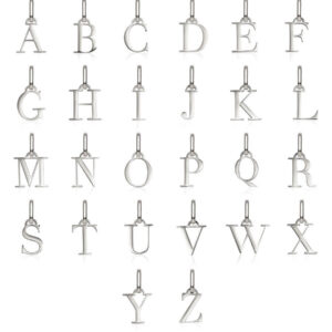 Letter Pendant (Silver)