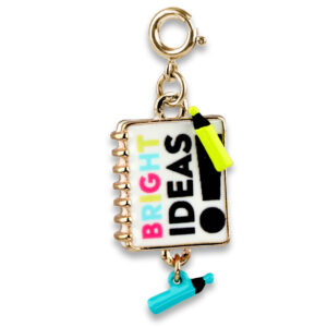 Gold Bright Ideas Notebook Charm