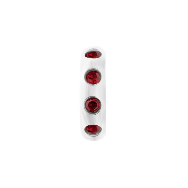 Birthstone Confetti Charm (Silver)