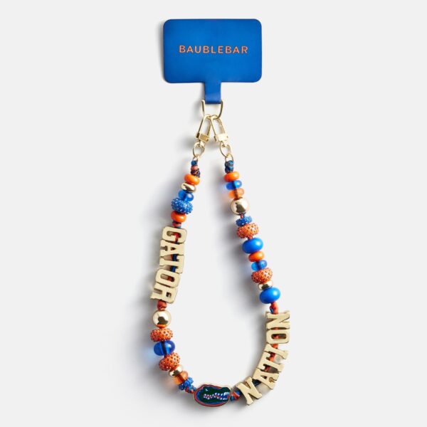 University of Florida Beaded Bandana Phone Charm - University of Florida