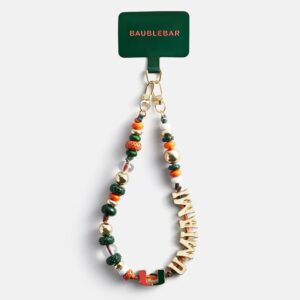 University of Miami Beaded Bandana Phone Charm - University of Miami
