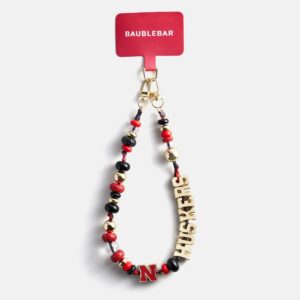 University of Nebraska Beaded Bandana Phone Charm - University of Nebraska
