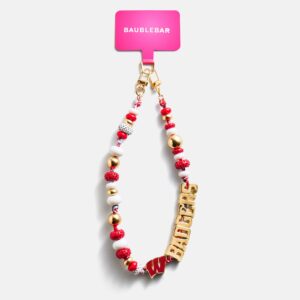 University of Wisconsin Beaded Bandana Phone Charm - University of Wisconsin