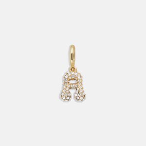 Pavé Bubble Initial Cluster Charm  - A