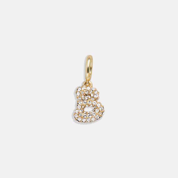 Pavé Bubble Initial Cluster Charm - B