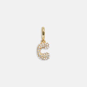 Pavé Bubble Initial Cluster Charm  - C