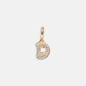Pavé Bubble Initial Cluster Charm  - D