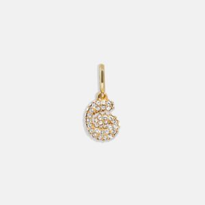 Pavé Bubble Initial Cluster Charm  - G