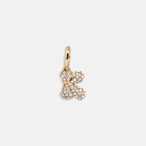 Pavé Bubble Initial Cluster Charm  - K