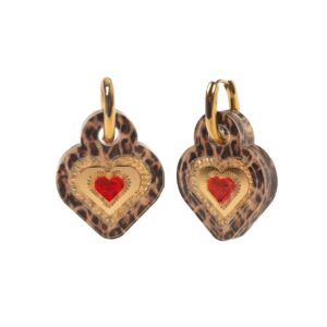 Icon Leopard Engraved Heart