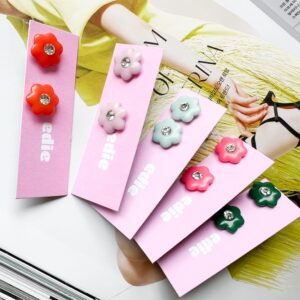 Enamel Flower Stud