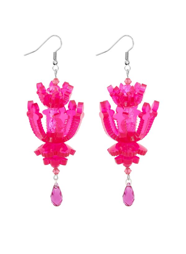 Chandelier Earrings - Pink