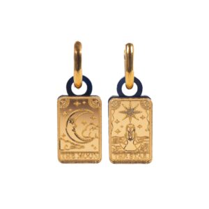 Tarot Card Huggie Hoop Earrings