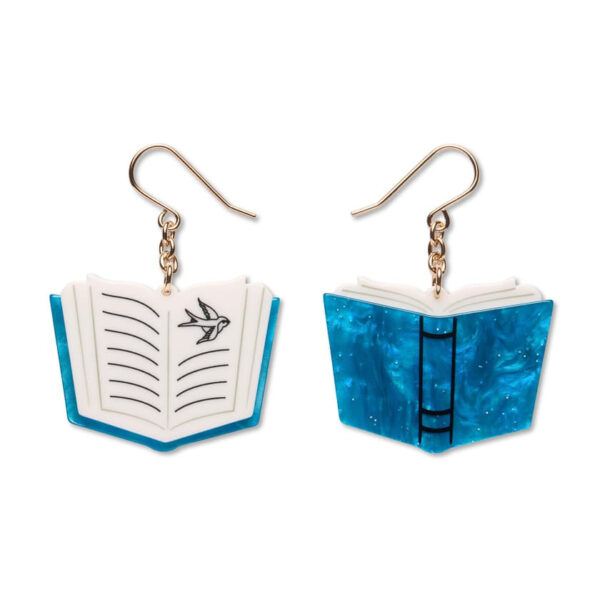 Story Book Drop Earrings - Azure
