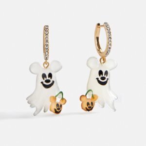 Disney Mickey Mouse Ghost Huggie Earrings - Multi
