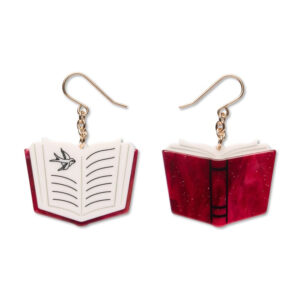 Story Book Drop Earrings - Berry