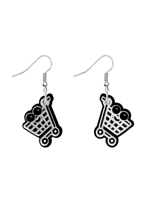 Shopping Trolley Earrings