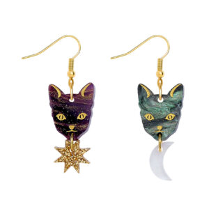 Astrologer's Cat Earrings
