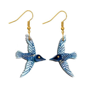 Frida Kahlo Hummingbird Earrings