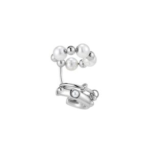 Crystal & Pearl Combination Ear Clip