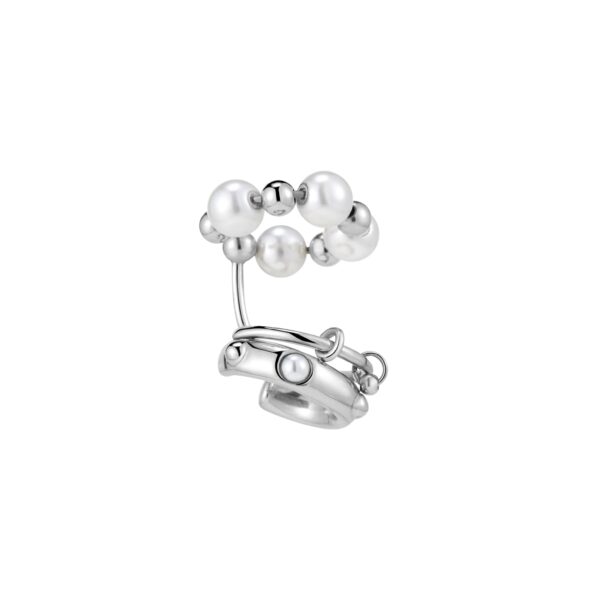 Crystal & Pearl Combination Ear Clip