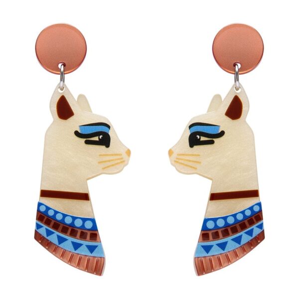 Bastet the Protector Drop Earrings