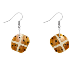 Hot Cross Bun Earrings