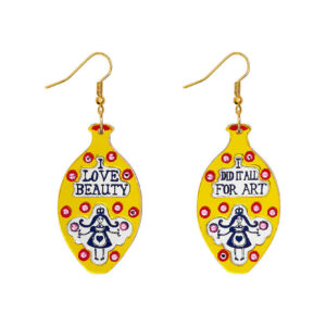 I Did It All For Art Vase Earrings