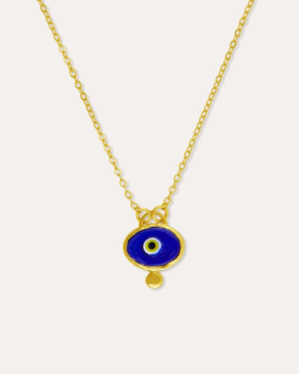 Alara Navy Evil Eye Pendant Necklace
