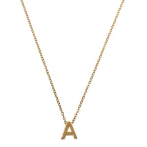 Viola - Letter Necklace Stainless Steel Gold