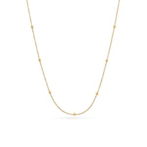 Layering Sphere Chain Necklace (Gold)