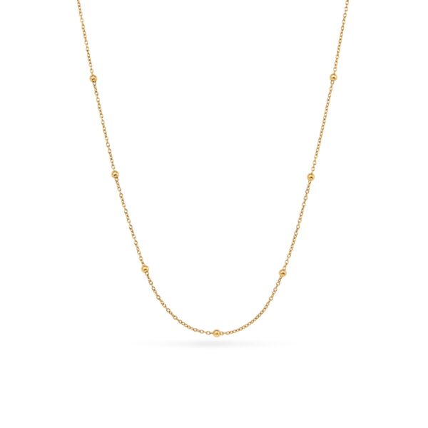 Layering Sphere Chain Necklace (Gold)