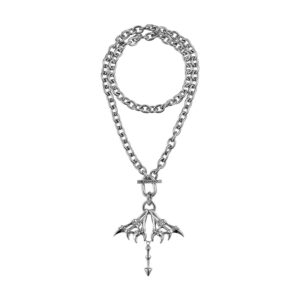 Double Manta Bone Layered Necklace