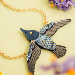 Frida Kahlo Hummingbird Necklace