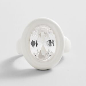 Joy Pop Cubic Zirconia Ring - Clear/White