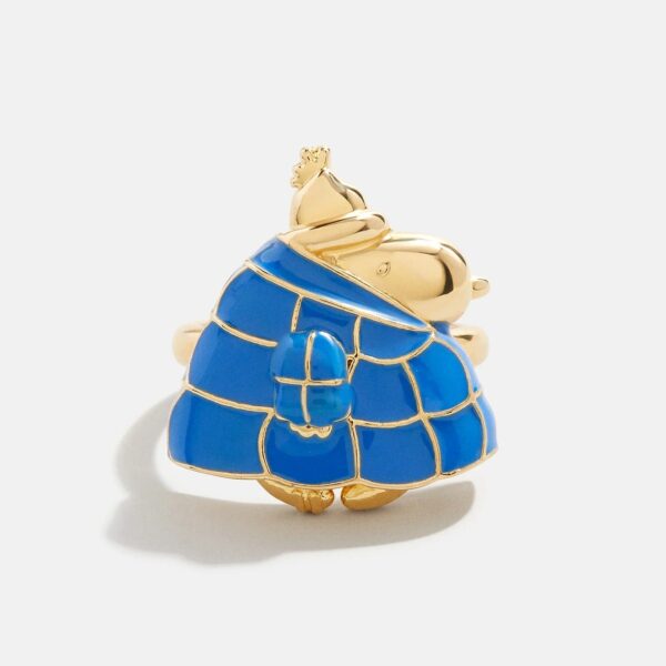 Peanuts Snoopy Puffer Jacket Ring - Gold/Blue