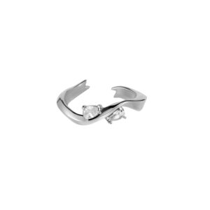 Crystal Ribbon Ring