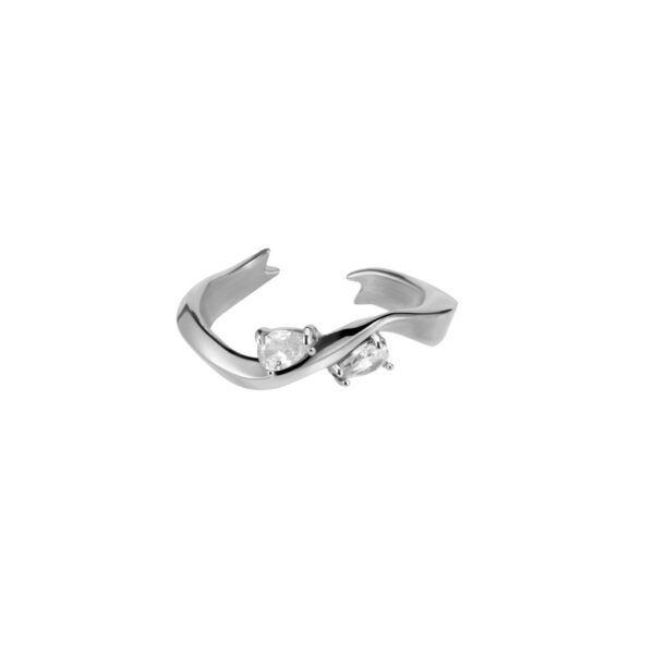 Crystal Ribbon Ring